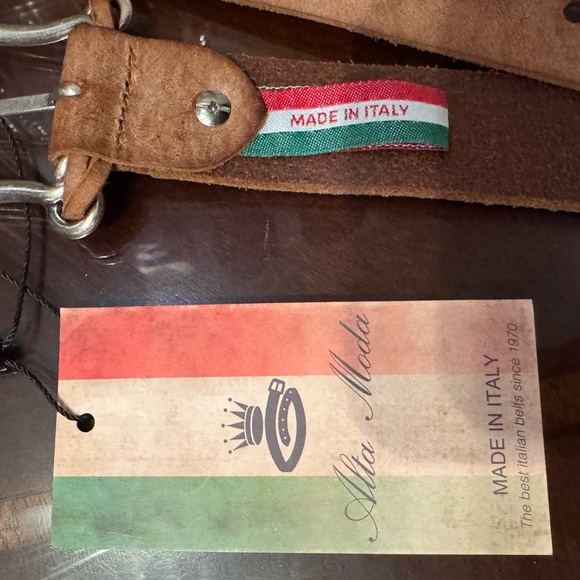 NICOBLU - Alta Moda Brown Leather Belt - Picture 5 of 9